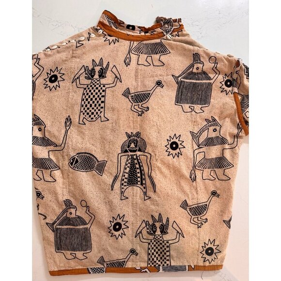 Rare Handmade One-of-A-Kind African Tribal Jacket Reversible Dindga Cowrie Shell - Picture 8 of 16